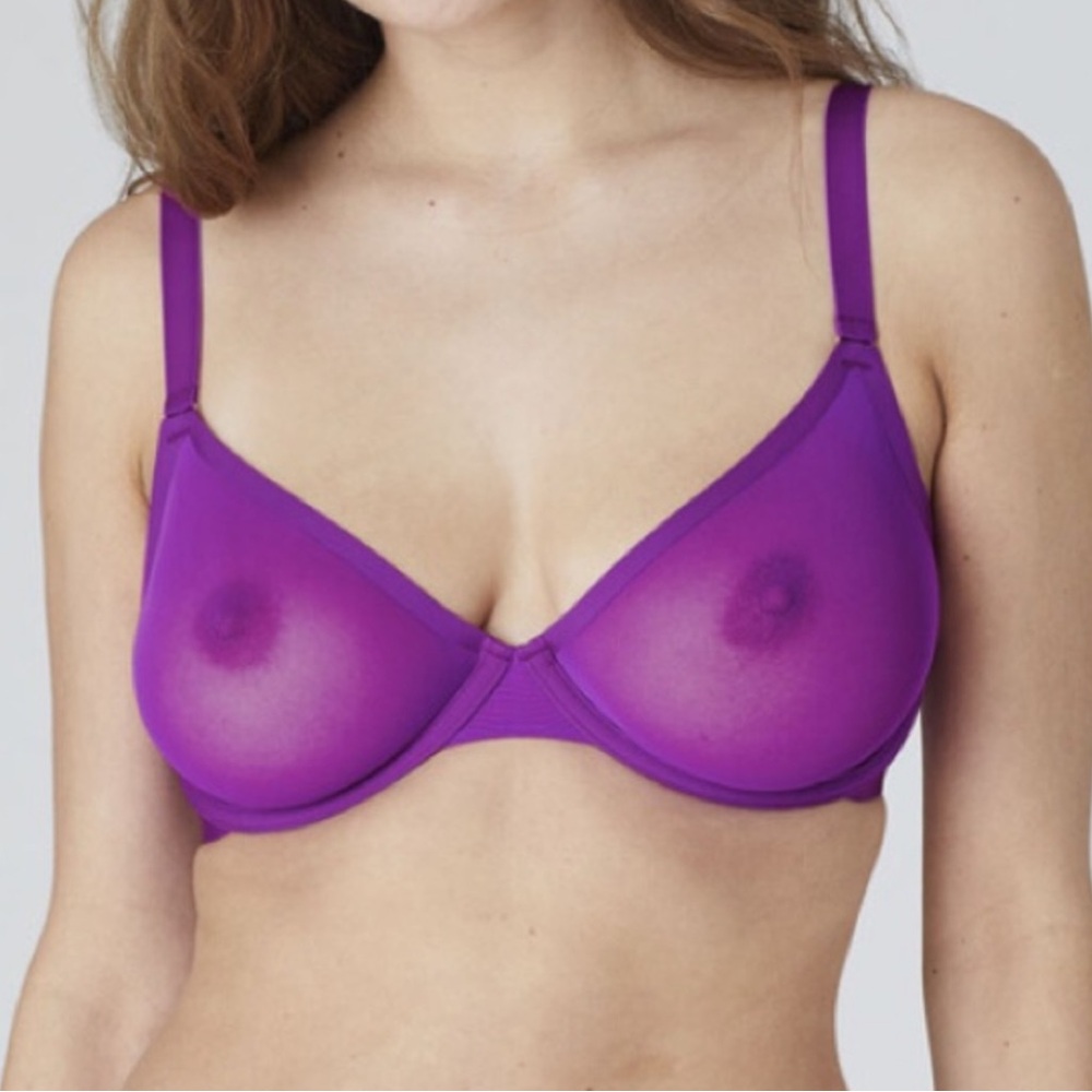 CUUP Purple Sheer Bra - Picture 2 of 6